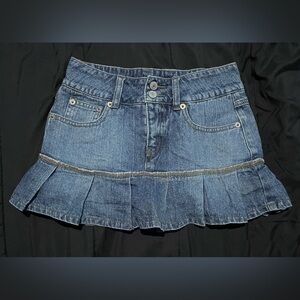 Limited Too Dark Wash Denim Mini Skirt